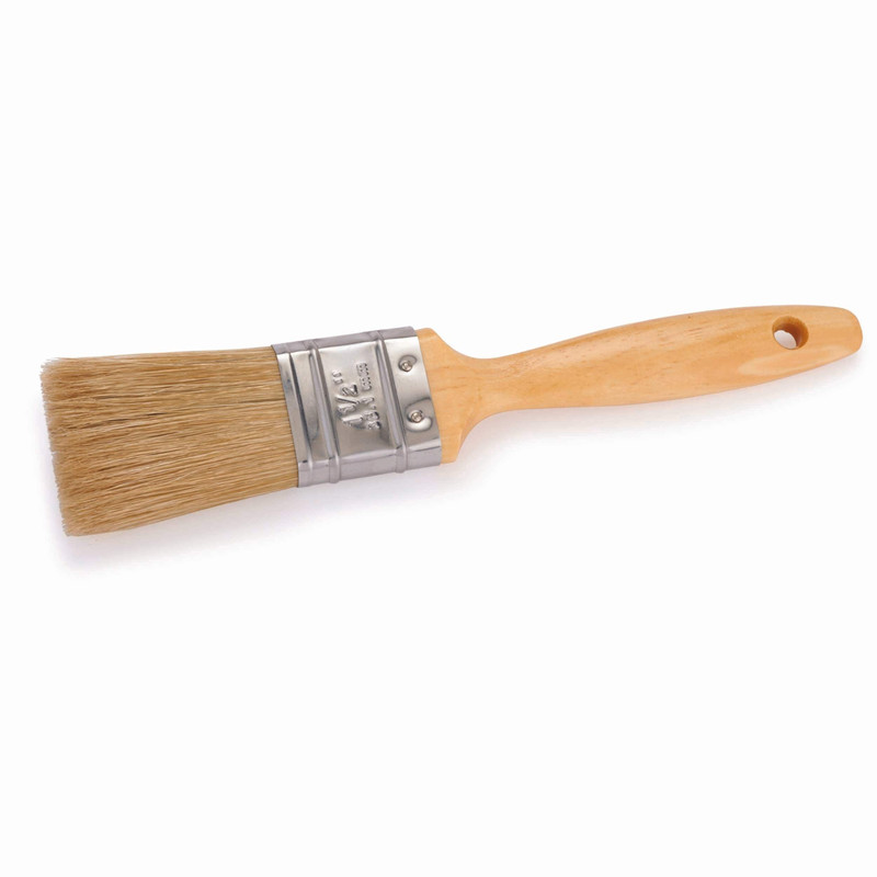 Onyx White China Bristle Brush - Width:1-1/2"